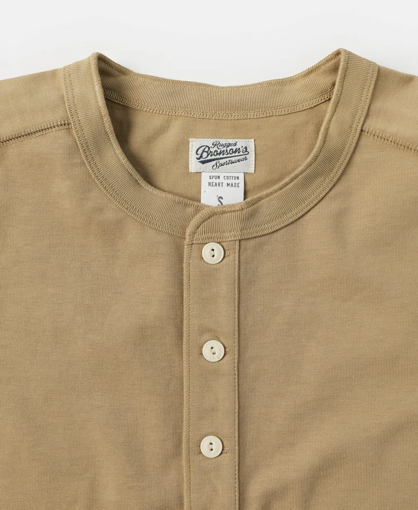 Bronson Mfg 10.6 oz Cotton Short Sleeve Henley T-Shirt -> Short Sleeve T-Shirts|Henleys