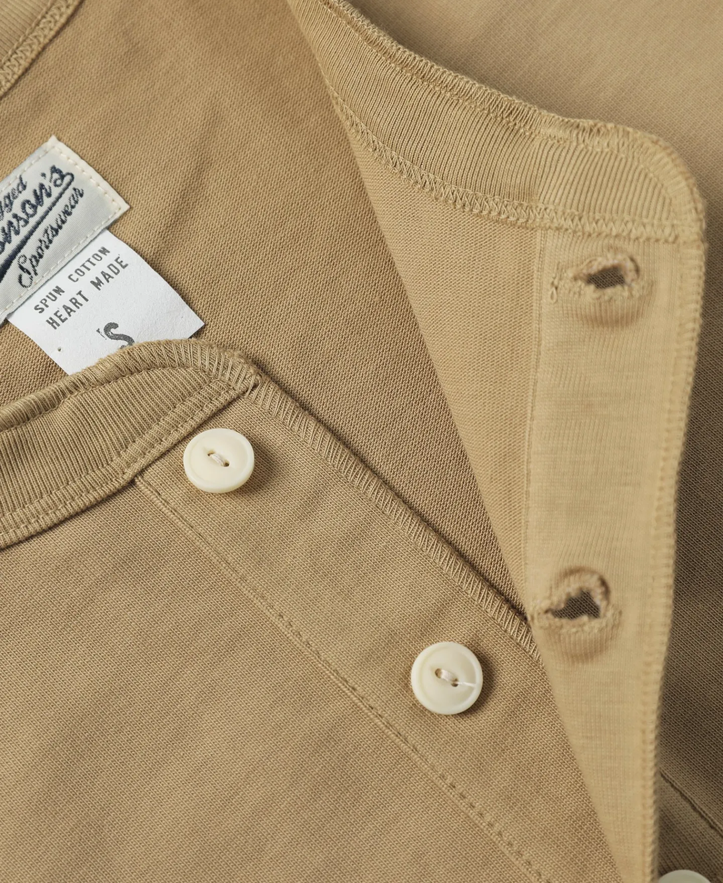 Bronson Mfg 10.6 oz Cotton Short Sleeve Henley T-Shirt -> Short Sleeve T-Shirts|Henleys