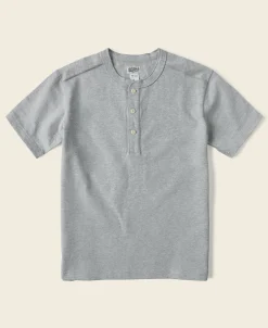 Bronson Mfg 10.6 oz Cotton Short Sleeve Henley T-Shirt -> Short Sleeve T-Shirts|Henleys