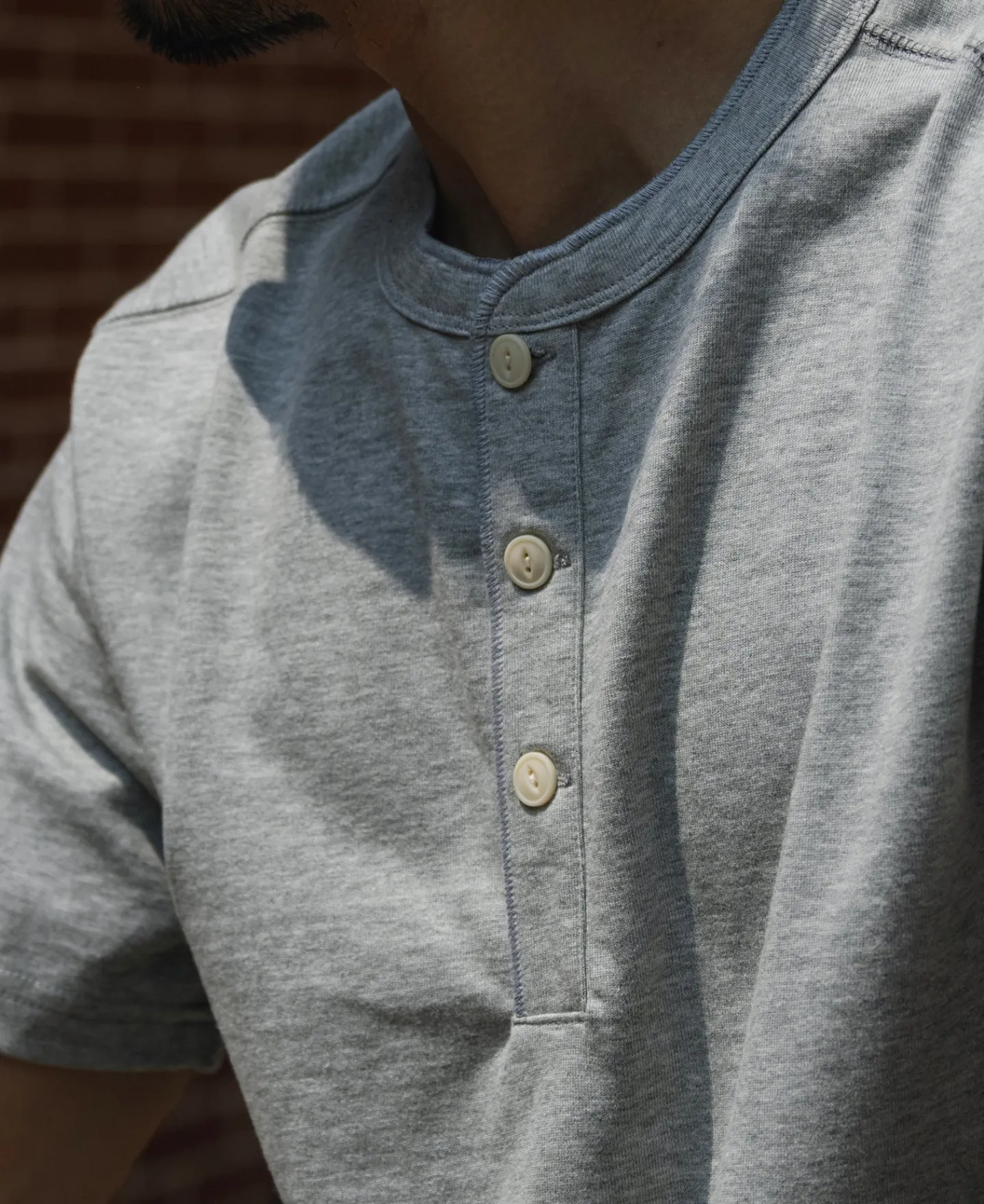 Bronson Mfg 10.6 oz Cotton Short Sleeve Henley T-Shirt -> Short Sleeve T-Shirts|Henleys