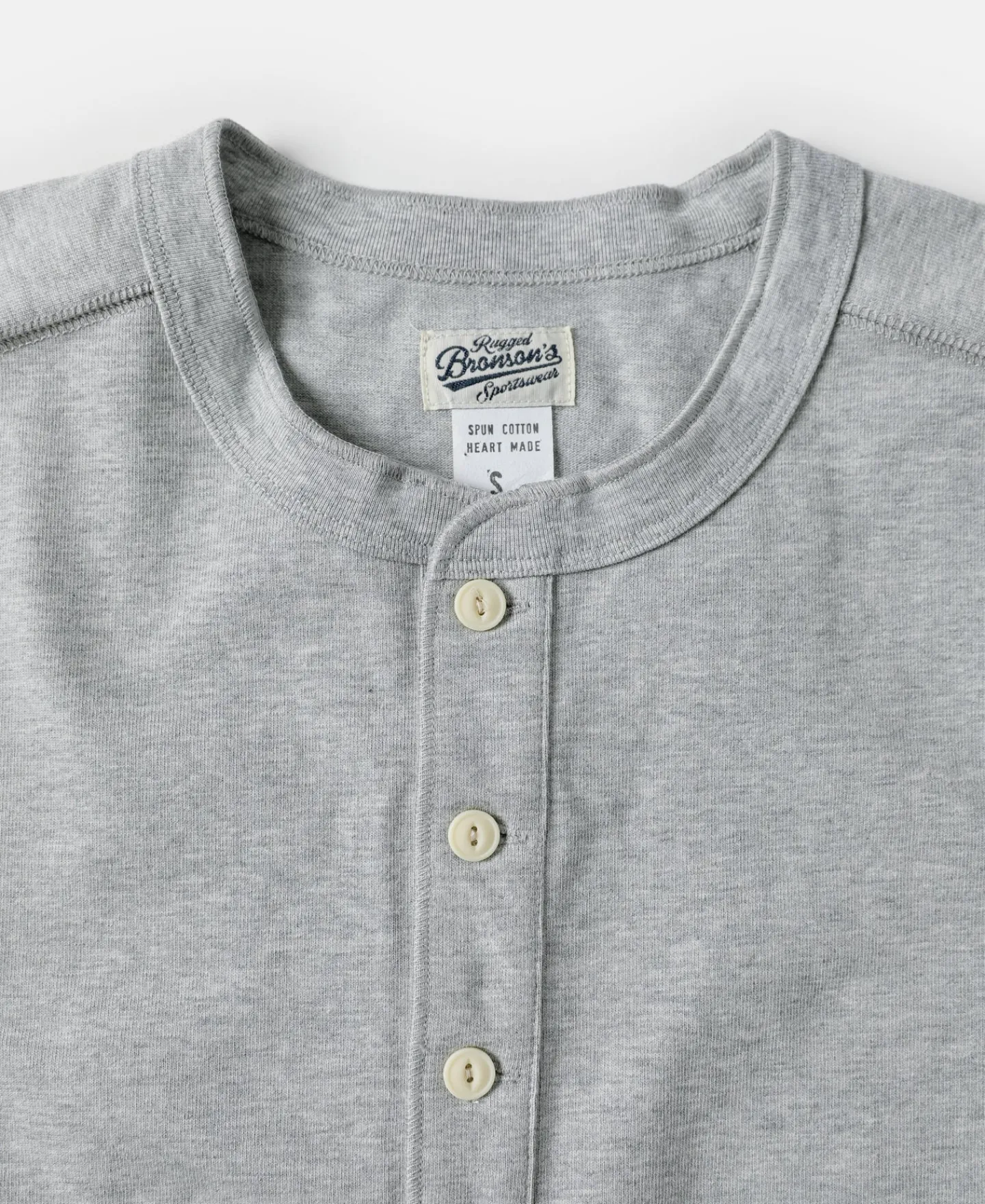 Bronson Mfg 10.6 oz Cotton Short Sleeve Henley T-Shirt -> Short Sleeve T-Shirts|Henleys