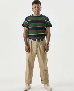 Bronson Mfg 9.8 oz IVY Style Striped T-Shirt -><noscript><img width=