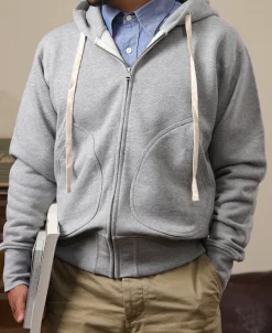 Bronson Mfg 17.5 oz Terry Cloth Full-Zip Hoodie -><noscript><img width=