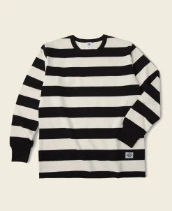 Bronson Mfg 9 oz Wide Striped Long Sleeve T-Shirt> Long Sleeve T-Shirts