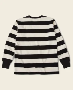 Bronson Mfg 9 oz Wide Striped Long Sleeve T-Shirt> Long Sleeve T-Shirts