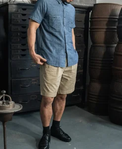 Bronson Mfg 1943 Slub Cotton Chambray Work Shirt><noscript><img width=