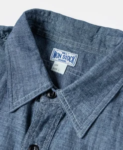 Bronson Mfg 1943 Slub Cotton Chambray Work Shirt><noscript><img width=