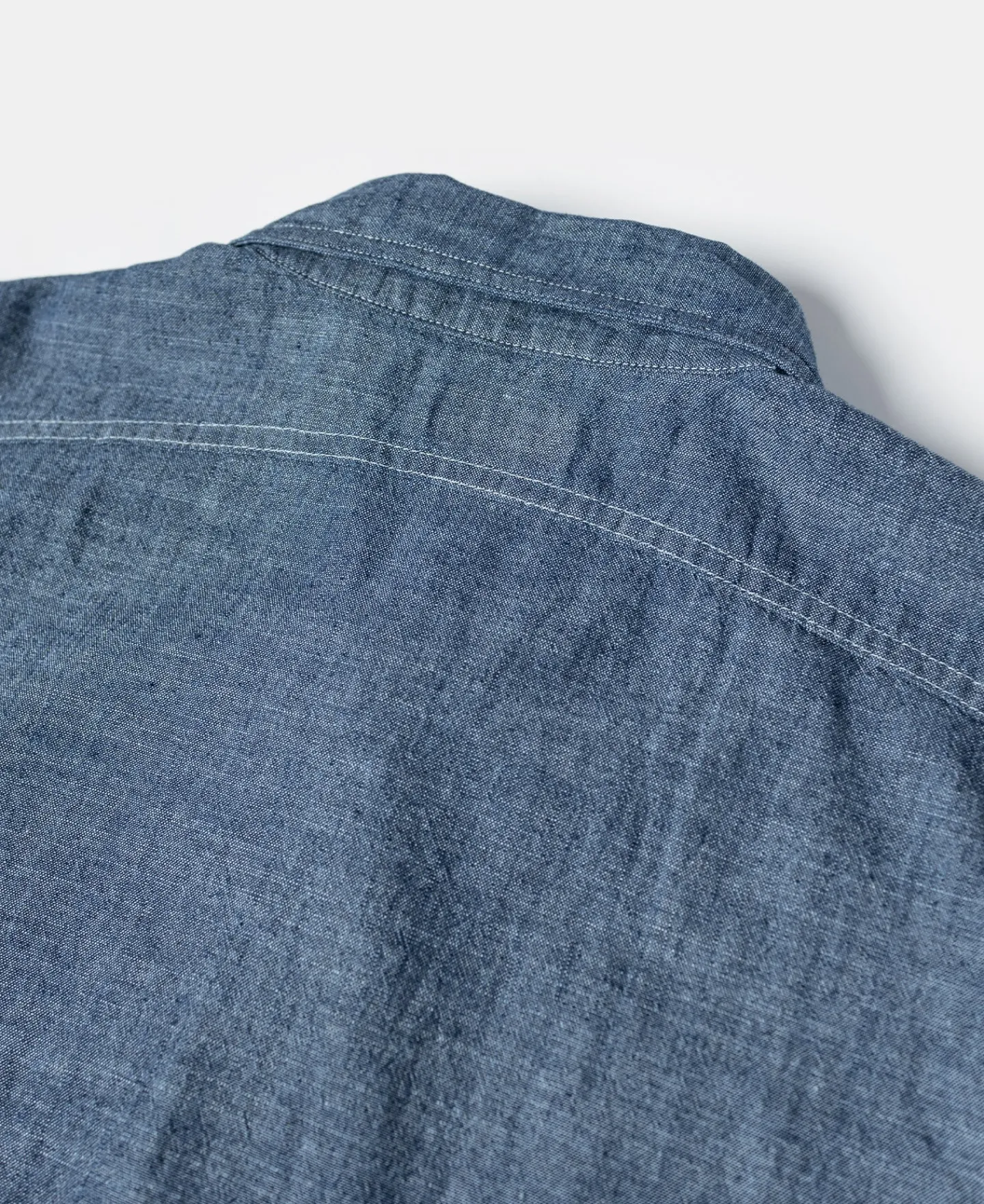 Bronson Mfg 1943 Slub Cotton Chambray Work Shirt> Short Sleeve Shirts