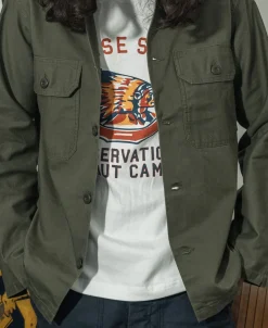 Bronson Mfg 1963 US Army OG-107 Fatigue Utility Shirt><noscript><img width=