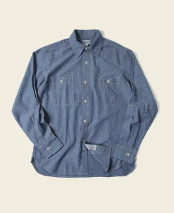 Bronson Mfg Chambray Work Shirt> Long Sleeve Shirts