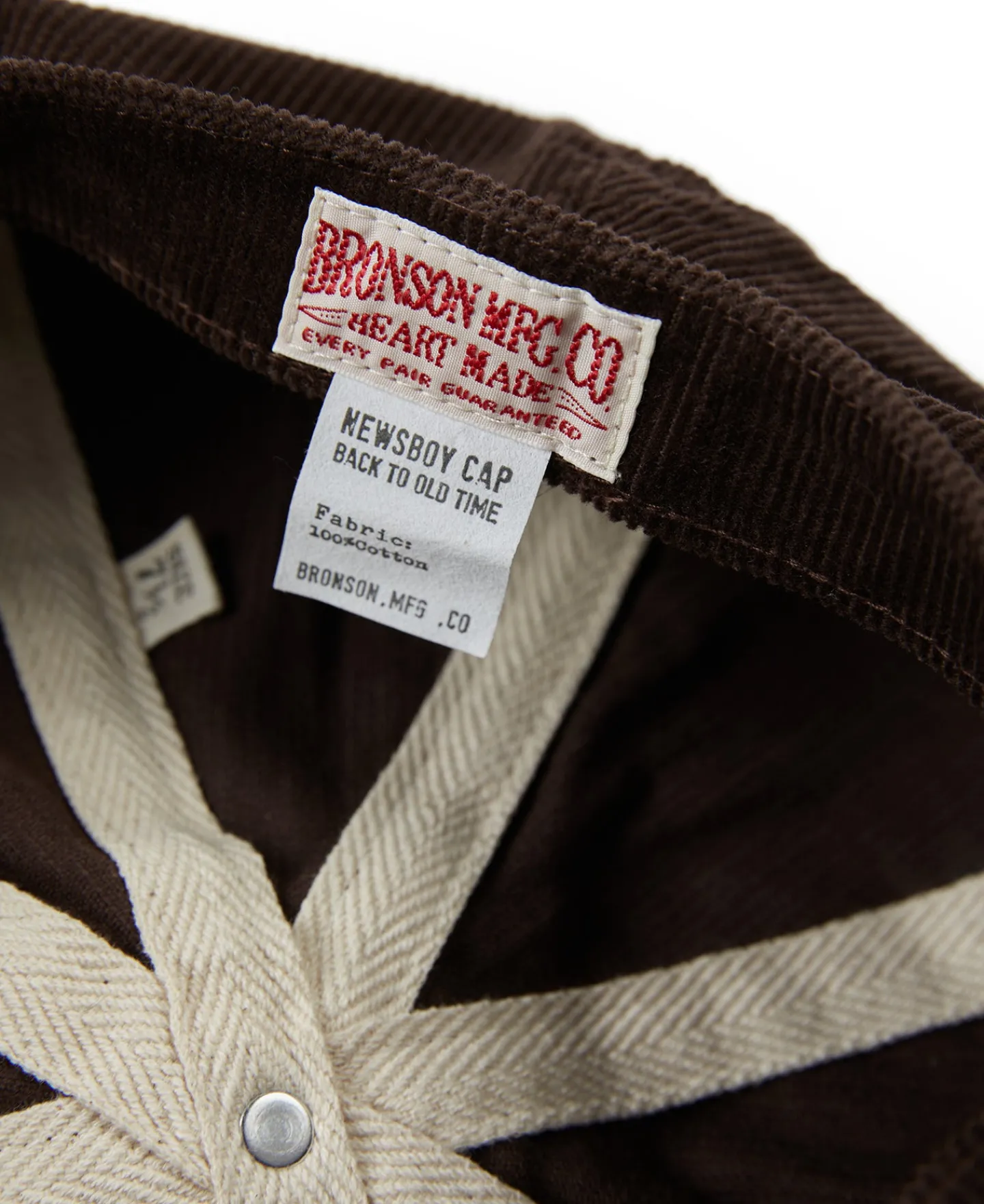Bronson Mfg Brown Corduroy Newsboy Cap> Hats & Caps