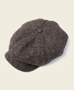 Bronson Mfg Herringbone Wool Newsboy Cap> Hats & Caps