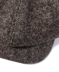 Bronson Mfg Herringbone Wool Newsboy Cap><noscript><img width=