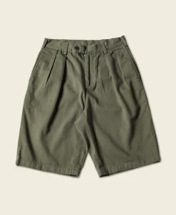 Bronson Mfg Classic Straight Leg Double Pleated Shorts -> Shorts