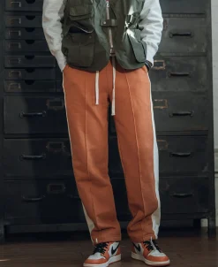 Bronson Mfg Classic Straight-Leg Striped Logo-Embroidered Cotton-Terry Sweatpants -><noscript><img width=