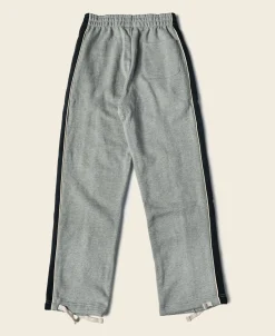 Bronson Mfg Classic Straight-Leg Striped Logo-Embroidered Cotton-Terry Sweatpants -> Pants & Trousers|Sweatpants