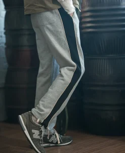 Bronson Mfg Classic Straight-Leg Striped Logo-Embroidered Cotton-Terry Sweatpants -><noscript><img width=