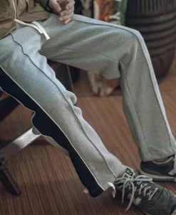 Bronson Mfg Classic Straight-Leg Striped Logo-Embroidered Cotton-Terry Sweatpants -><noscript><img width=