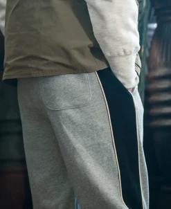Bronson Mfg Classic Straight-Leg Striped Logo-Embroidered Cotton-Terry Sweatpants -><noscript><img width=