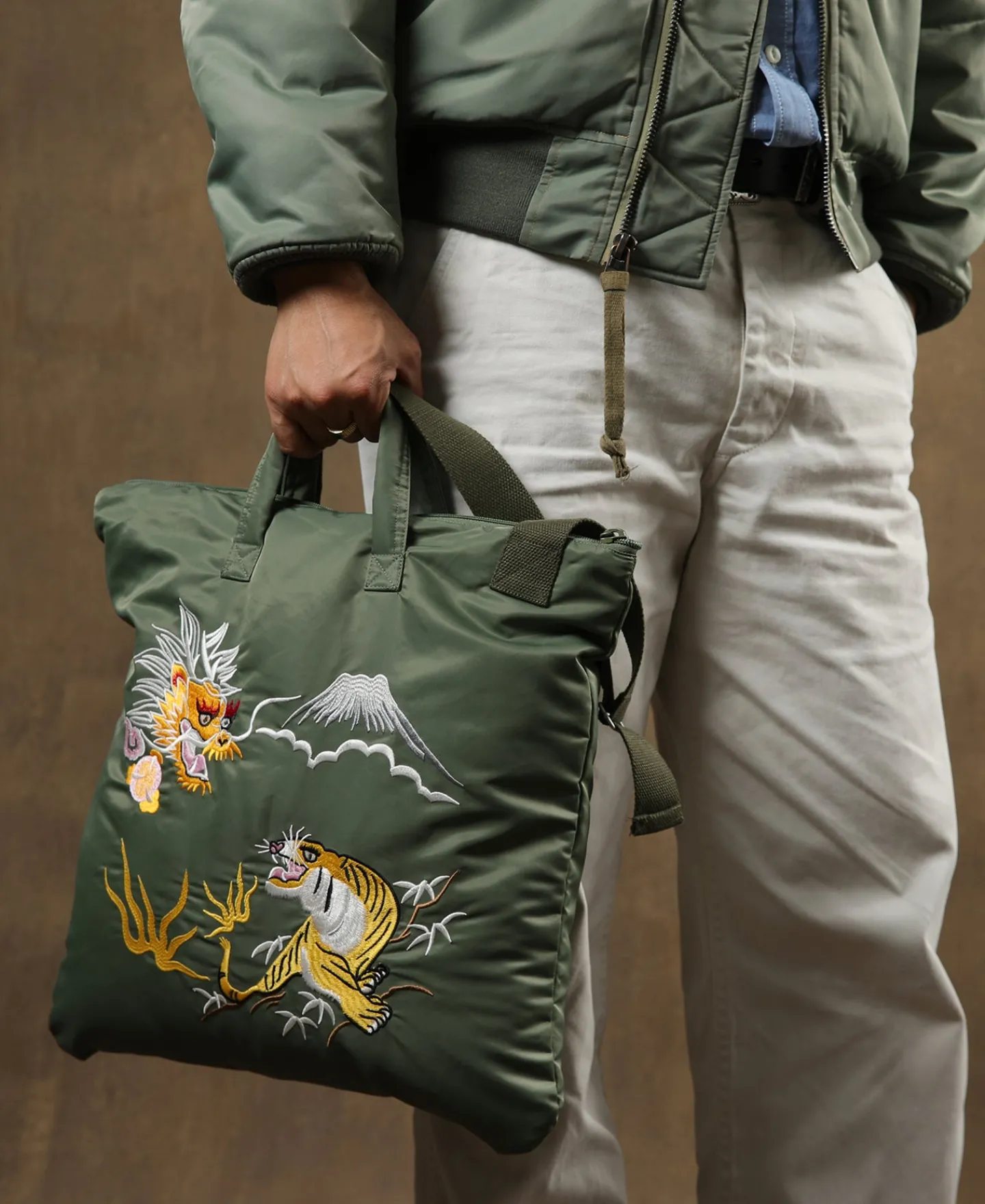 Bronson Mfg Dragon × Tiger Embroidery Flyers Helmet Bag> Bags & Luggage