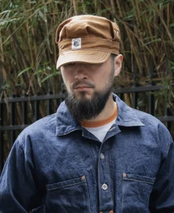 Bronson Mfg Duck Canvas Railroad Engineer Cap><noscript><img width=
