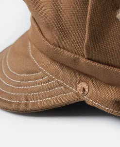 Bronson Mfg Duck Canvas Railroad Engineer Cap><noscript><img width=