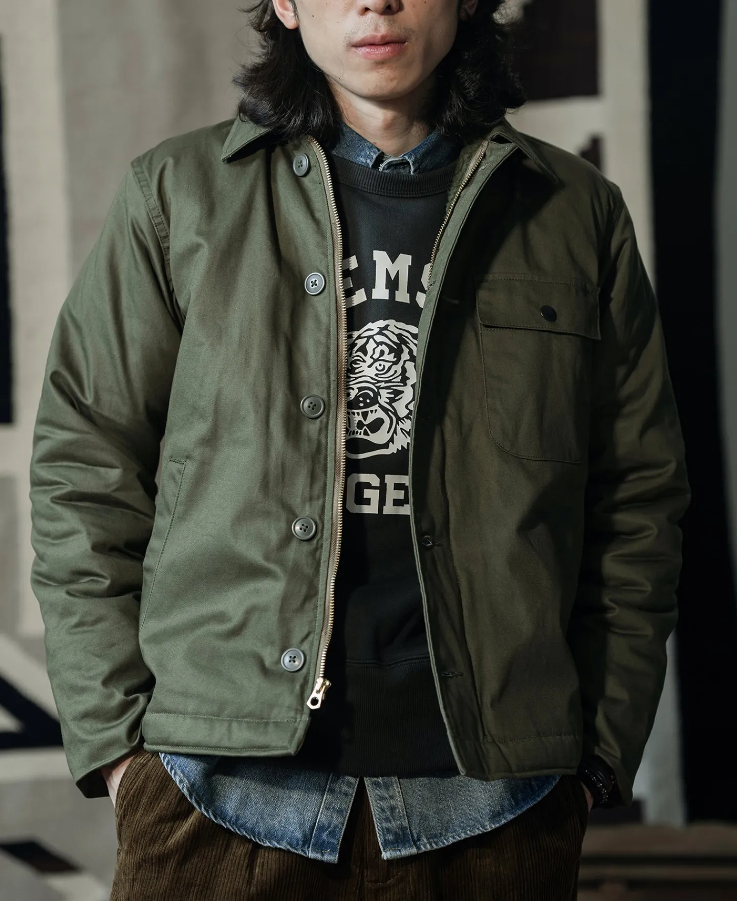 Bronson Mfg Final Version USN A-2 Deck Jacket (Polyester Lamb Wool)> Jackets & Coats