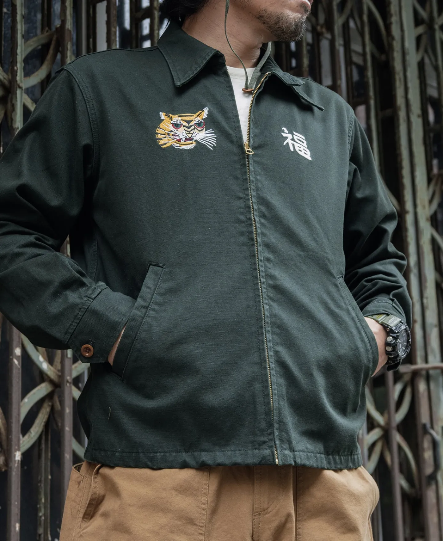 Bronson Mfg Fox Embroidery Vietnam Souvenir Jacket> Jackets & Coats