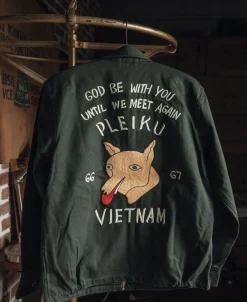 Bronson Mfg Fox Embroidery Vietnam Souvenir Jacket><noscript><img width=