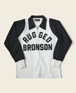 Bronson Mfg Heavyweight Two-Tone Racing Jersey T-Shirt -> Long Sleeve T-Shirts|Graphic T-Shirts