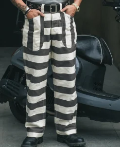 Bronson Mfg Heavyweight Wide Striped Prisoner Pants><noscript><img width=