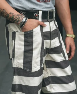 Bronson Mfg Heavyweight Wide Striped Prisoner Pants><noscript><img width=