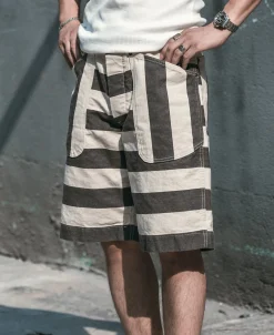 Bronson Mfg Heavyweight Wide Striped Prisoner Shorts><noscript><img width=