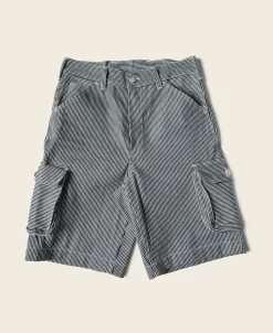 Bronson Mfg Hickory Stripe Cotton Cargo Shorts> Shorts
