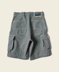 Bronson Mfg Hickory Stripe Cotton Cargo Shorts> Shorts
