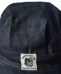 Bronson Mfg Denim Railroad Engineer Cap><noscript><img width=