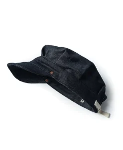 Bronson Mfg Denim Railroad Engineer Cap><noscript><img width=