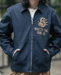 Bronson Mfg Korean War 6147th TAG. CON. GP. Mosquito Club Tour Jacket><noscript><img data-lazyloaded=