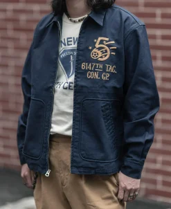 Bronson Mfg Korean War 6147th TAG. CON. GP. Mosquito Club Tour Jacket><noscript><img data-lazyloaded=