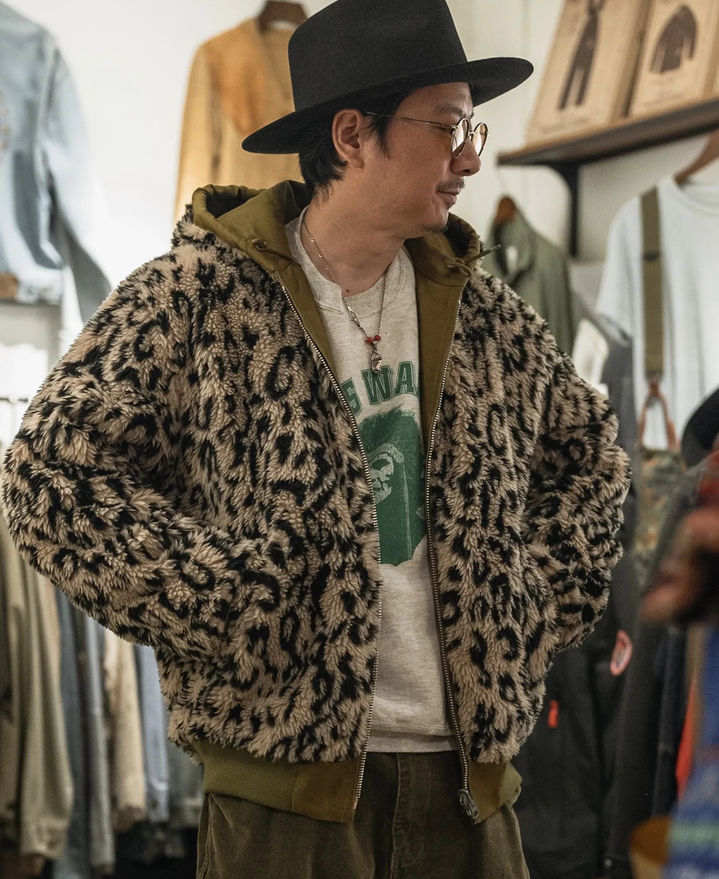 Bronson Mfg Leopard Print Reversible Deck Jacket -> Jackets & Coats