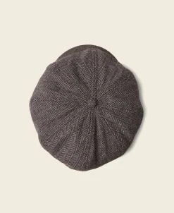 Bronson Mfg Light Herringbone Wool Newsboy Cap> Hats & Caps