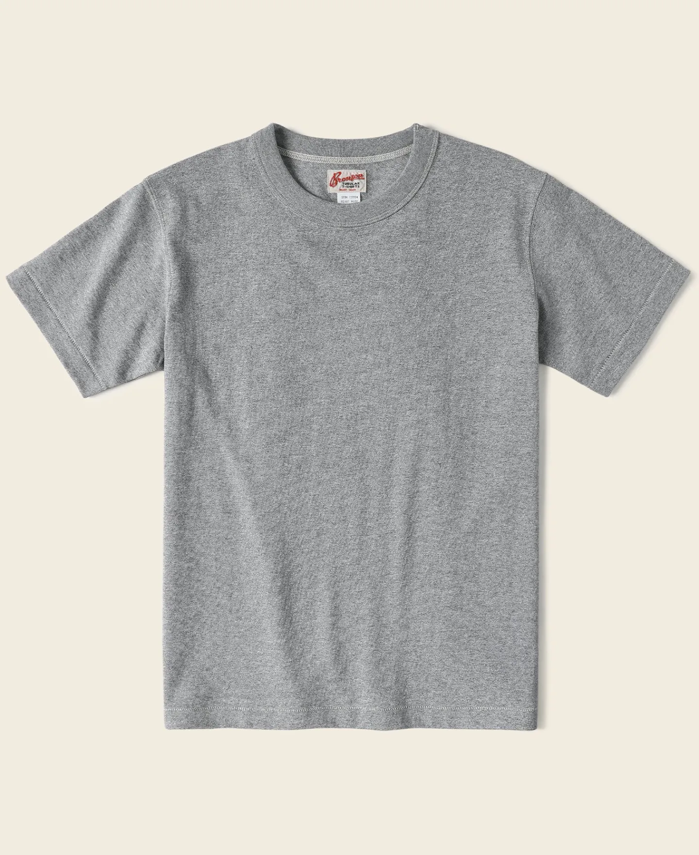 Bronson Mfg Loopwheel Tubular Athletic T-Shirt -> Short Sleeve T-Shirts|Tubular T-Shirt
