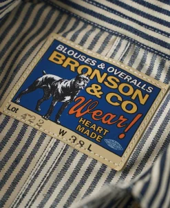 Bronson Mfg Lot 422 Express Stripe Chore Coat><noscript><img width=