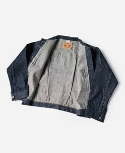 Bronson Mfg Lot 44806XX WWII Type 1 Selvedge Denim Jacket><noscript><img width=