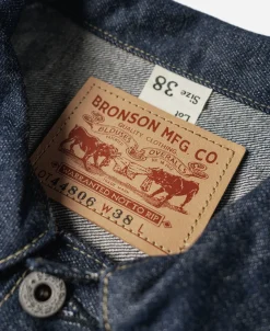 Bronson Mfg Lot 44806XX WWII Type 1 Selvedge Denim Jacket><noscript><img width=