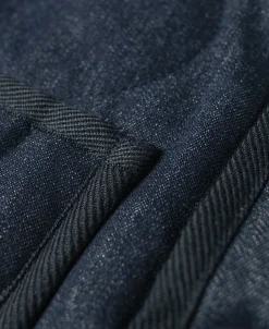 Bronson Mfg Military Style Quilted Padded Denim Vest -><noscript><img width=
