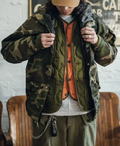 Bronson Mfg Military Style Quilted Padded Ripstop Nylon Jacket -><noscript><img width=