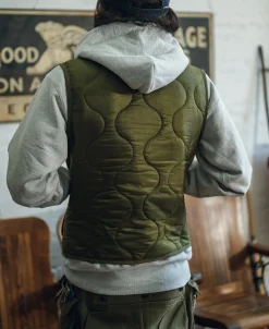 Bronson Mfg Military Style Quilted Padded Ripstop Nylon Vest -><noscript><img width=