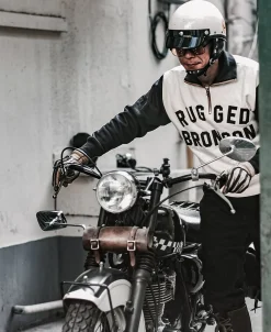 Bronson Mfg Motorcycle Turtle Zip Jersey Overweight Sweatshirt -><noscript><img width=