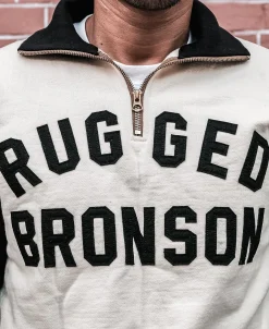 Bronson Mfg Motorcycle Turtle Zip Jersey Overweight Sweatshirt -><noscript><img width=